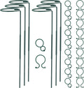Plant Stake Support - 6 Pack Adjustable Height 16" or 30", Garden Support Stake Plant Cage Support Rings, Single Stem Plant Support Stakes, for Flowers Amaryllis Tomatoes Peony Lily Rose (30inch)