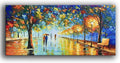 Tyed art- Large Contemporary Wall Art Landscape Oil Painting On Canvas palette knife Textured Tree Painting hand-painted Acrylic Abstract Landscape wall art modern canvas painting Living room bedroom bedside sofa background painting 30x60inch