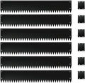 Steel Garden Edging with Top Bending Protection Metal Lanscape Edging Steel Lawn Edging 40 inch Strips, 6 inch Depth 180 Degree Bend for Garden,Lawn,Backyard, 6 Pack (6 inch-180 Degree Bend, Black)