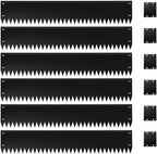 Steel Garden Edging with Top Bending Protection Metal Lanscape Edging Steel Lawn Edging 40 inch Strips, 6 inch Depth 180 Degree Bend for Garden,Lawn,Backyard, 6 Pack (6 inch-180 Degree Bend, Black)