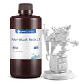ANYCUBIC Water Washable 3D Printer Resin 2.0, 405nm High Precision 3D Resin, Low Shrinkage Photopolymer Resin for 4K/8K/12K Capable LCD DLP Resin 3D Printer (White, 1000g)
