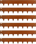 Cor-Ten Steel Landscape Lawn Edging, 40" L x 6" H,6 Pack Steel Edging for Landscaping,Metal Landscape Edging, Metal Edging for Landscaping(180 Degree Bend, Rusted)