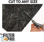 Black Coarse Filter Media, 1.25" Thick, 18" x 56" Roll, Perfect for Aquariums, Ponds or Water Gardens, Made in USA