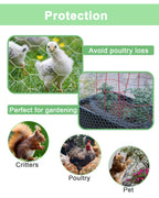 Garden Poultry Chicken Wire Netting - 24 '' × 50 ' Garden Fence Animal Barrier, Chicken Wire for Crafts, 1 inch Mesh Poultry Netting Fence, Pet/Rabbit/Chicken Wire Fencing