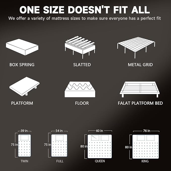 King Size Mattress in a Box 14 Inch Memory Foam Hybrid Mattress with Pocketed Springs Medium Firm Support Motion Isolation Edge Support 180 Night Trial