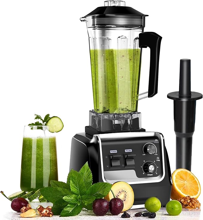 Professional Blenders for Kitchen, 2L Large Capacity Smoothie Blender, 2200W High Power Home and Commercial Countertop Blender, 68oz BPA Free Blender for Shakes and Smoothies with Timer, Crushing Ice