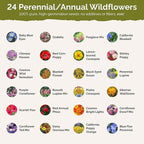 Eden Brothers Washington Wildflower Mixed Seeds for Planting, 1 oz, 30,000+ Seeds with Cosmos, Bluebell | Attracts Pollinators, Plant in Spring or Fall, Zones