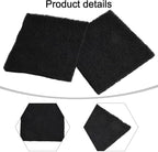 Activated Carbon Compost Filter for Garden Waste Bins, 8 x 8 x 0.5 cm Square Control Pad, 5-Pack, Fits Standard Compost Bin Lids, Air Quality