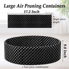 60 Gallon Air Pruning Container New Plastic Nursery Pot Fruit Vegetable Garden self-Planting Grow beds, Size 17"x10", 8 Pcs, Black