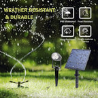 APONUO Metal Outdoor Solar Landscape Lights Solar Lights Outdoor Waterproof Solar Landscape Spotlight for Yard Landscape Lighting, Auto On/Off for Pathway,Driveway, Porch, Patio (Cool White)