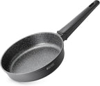 THE ROCK SOHO 8-Inch Non Stick Frying Pan – Nothing Sticks, Never Warps, Lasts Longer, Healthy Skillet with Heat-Resistant Handle, PFOA Free, Oven & Dishwasher Safe, Black