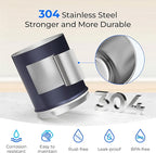 Waterdrop 2.25G Gravity Water Filter System, NSF/ANSI 42&372 Standard, Stainless Steel System with 2 Carbon Filters, Reduces 99% of Lead and Chlorine for Home, Camping, Emergencies, King Tank, Blue
