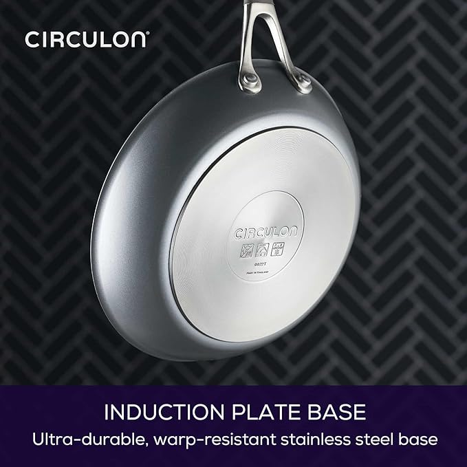 Circulon A1 Series with ScratchDefense Technology Nonstick Induction Frying Pan/Skillet, 10 Inch, Graphite