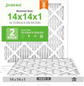 14x14x1 Air Filters, MERV 8 Pleated HVAC Furnace Filters (2-Pack) - Dust Defense, MPR 600 - exact dimensions: 13.75"x13.75"x0.75" - Replacement for AC, Heater, and Ventilation Systems