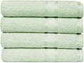 Casa Lino 4 Pack Bath Towels (27x54), 100% Pure Cotton, Luxury Bath Towels, Lightweight & Highly Absorbent, Quick Drying Towels for Bathroom, for Daily Use Bathroom, Light Sage