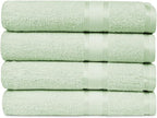 Casa Lino 4 Pack Bath Towels (27x54), 100% Pure Cotton, Luxury Bath Towels, Lightweight & Highly Absorbent, Quick Drying Towels for Bathroom, for Daily Use Bathroom, Light Sage