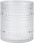 Fortessa Orbetto Outdoor Hobnail Plastic Drinkware Collection, DOF Beverage Cocktail Glass 4 Pack, 10.5 Ounce, Clear