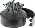 Hugeleaf Landscape Edging Kit 40 Feet with 48pcs Spikes, 4 Inches Garden Edging Flexible Landscape Lawn Border for Flower Beds Yard Pathway