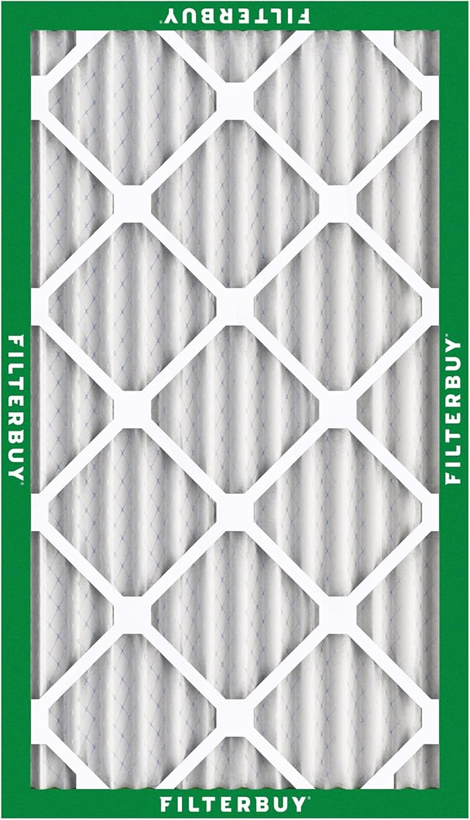 Filterbuy 17.25x35.25x2 Air Filter MERV 8 Essential Dust & Allergy Defense (12-Pack), Electrostatic Pleated HVAC AC Furnace Filters Replacement, Made in USA (Actual Size: 17.25 x 35.25 x 1.75)