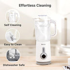Simplus 3 in 1 Blender and Food Processor Combo for Kitchen, Small Electric Food Chopper, Meat and Vegetable Grinder, 380W High Speed 5 Cup Blenders with 2 Speeds and Pulse for Smoothies and Shakes