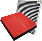 JTBU157-12295Engine And Cabin Air Filter Compatible with Subaru ASCENT(2023-2019), CROSSTREK(2023-2018), IMPREZA(2023-2017), LEGACY(2023-2020), OUTBACK(2023-2020)