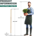 Berry&Bird Flat Edge Garden Hoe, 58'' Hoes Garden Tool with Long Wood Handle, Stainless Steel Weeding Hoe, Heavy Duty Weeder Hoe Tool for Gardening Digging Soil Loosening, Edging & Cultivating