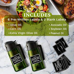 Oil Dispenser Bottle for Kitchen-2 in 1 Olive Oil Dispenser for Kitchen-Oil Sprayer for Cooking,Salad,Frying,BBQ,Air Fryer-Upgraded Sunshade Bottle(16oz/470ml)