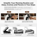 Warriors1 Coffee Maker for Keurig K Cup, Espresso Machine for Nespresso Original, Dolce Gusto Coffee Pods, Ground Coffee, Coffee Machine for Cappuccino & Latte, Programmable, 20 Bar, 28 oz Reservoir
