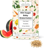 Woods Creek Seeds: Sugar Baby Watermelon Seeds for Planting - Over 90 Heirloom Watermelon Seed Pack - Non-GMO Fruit Seeds for Planting Home Garden or Outdoors - Mini Watermelon Seeds for Gardeners