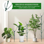 5pack Adjustable Plant Support Pole – Stackable Indoor/Outdoor Support Pole with Clamps, Suitable for Supporting Monstera and Climbing Plants, Garden Accessories, Perfect Replacement for Plant Stakes