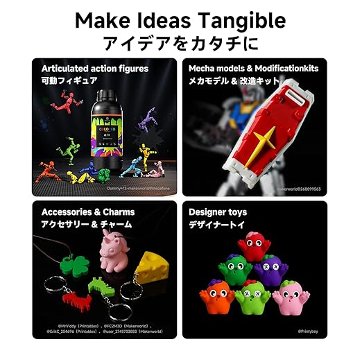 RESIONE CL-TH Tough ABS-Like Color 3D Printer Resin, Highly Saturated & Opaque Colors, Rigid and Tough, Wear & Scratch Resistant, Low Shrinkage for Figures, Models & Prototypes, Forest Green-1KG