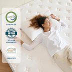 King Mattress, 14 Inch Hybrid Mattresses with Pocket Springs, Medium Firm King Size Mattress in a Box, Upgraded Support
