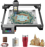 LONGER RAY5 20W Higher Accuracy Laser Engraver and Cutter, 130W Laser Engraving Cutting Machine can Cut 0.05mm Metal and Engrave Hundreds of Colors On Metal Steel 3.5"Touch Screen for DIY