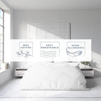 Kotton Culture 120"x98" 3 Pc Oversized King Duvet Cover Set 100% Egyptian Cotton - 600 TC Comforter Cover, Zipper Closure & Corner Ties - Fits Large King Inserts (Oversized King,Striped White)