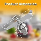 Advance Blade Assembly with Enhanced 420 Stainless Steel Blades Compatible with Vitamix Quiet One Series Barboss Blender Station Drink Machine Replace#: 015990 15990