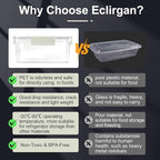 Eclirgan Food Storage Containers,Plastic Food Containers with Lock/Lids,Nesting Freezer Storage Set with Airtight/BPA Free for Pantry/Kitchen/Meal-prep(2/4/8.4 Cup)