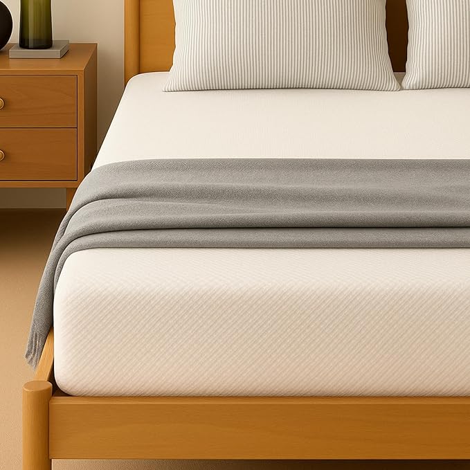 6 Inch Queen Size Mattress in a Box,Memory Foam Mattress for Comfort Sleep, Cooling Night Sleep & Pressure Relief, Ships Compressed (6", Queen)