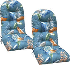 Outdoor Adirondack Chair Cushions Set of 2 with High Back Waterproof Rocking Chair Cushion Thick Patio Chair Seat Cushion for Indoor Outdoor Furniture,BlueYe 47 * 19.68 * 3.9"