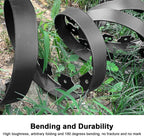 Garden Edging Border,33ft Landscape Edging Garden Borders Edging【4INCH Hight】 Paver Edging Include 30 Stakes,Flexible Lawn Edging Border for Yard, Lawn, Gardens(Black)