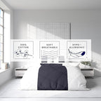 Kotton Culture 120"x120" 1 Pc Super King Plus/Super Oversize King Duvet Cover Only 100% Egyptian Cotton - 600 TC, Zipper Closure & Corner Ties - Fits Only Extra Large Inserts - Speared White