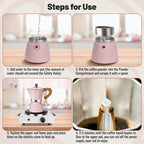 3 Cup Aluminum Moka Pot Classic Stovetop Espresso Coffee Maker 150ml 5oz Coffeemaker Percolator Mocha Pot Greca Coffee Maker Cafe Makers for Italian and Cuban Café Brewing Pink