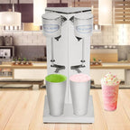 Milkshake Maker, Commercial Milk Shake Machine, Commercial Stainless Steel Milk Shaking Machine With Double Head Drink Mixer, With 2Pcs 65ml Cups