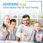 ICEPURE PLUS NSF53 DA97-17376B Replacement for HAF-QIN/EXP, HAF-QIN, DA97-08006C, RF23M8070SG, RF23M8070SR, RF23M8090SG, RF23M8090SR, AQF-DA97-17376B Refrigerator Water Filter, 4PACK