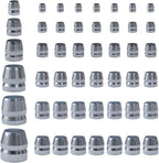 42 PCS Round Axe Handle Wedge Safety Handle Metal Wedge Hammer Handle Wedges Steel Wedge Kit for Axe Hammer Sledge (0.31/0.39/0.47/0.55/0.63/0.71 Inch)