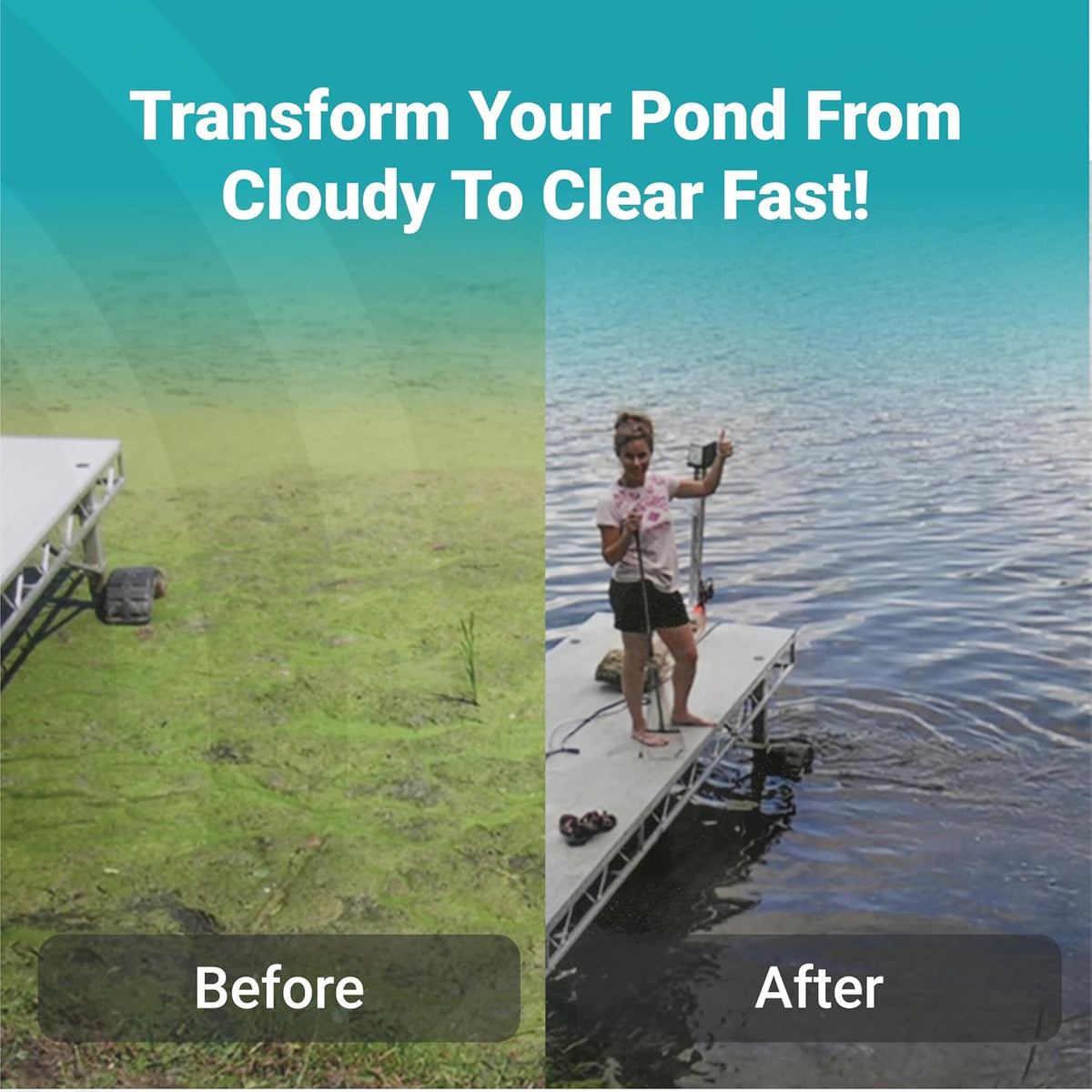 Scott Aerator Aquasweep Dock Mount - 1/2 Horse Power 115V 100 Feet Cord - Water Circulator | Water Agitator | Water Mover