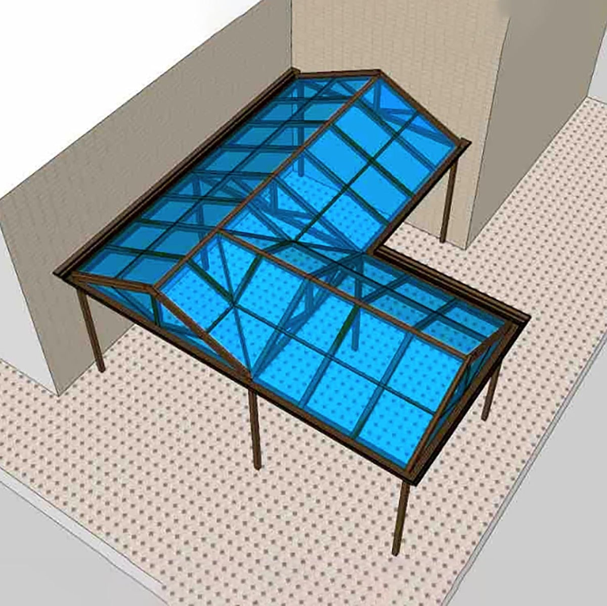 Greenhouse Panels Daylighting Roof Panels Transparent Greenhouse Panel Easy to Bend and Cut for Outdoor Gardens Greenhouses.(Blue,4x3.3ft)