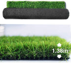 Petgrow Synthetic Artificial Grass Turf Lawn 8 x 72ft, 1.38" Outdoor/Indoor Fake Grass Rug Astroturf for Dogs,Faux Grass Rug with Drainage Holes/Custom Size Provided