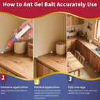 Ready-to-Use Ant Gel Bait, Ant Control for Indoors and Outdoors Use - 1 x 30-Gram Tube