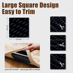 Premium Rug Grippers & Carpet Tape – 24PCS Square Anti-Slip Pads for Area Rugs, 3.9 Inch, Prevent Curling & Sliding, Ideal for Hardwood, Tile, Marble, and Laminate Floors