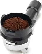 54mm Dosing Funnel for Breville Barista Portafilters, Hands-Free Coffee Accessrioes Dishwasher Safe, Black